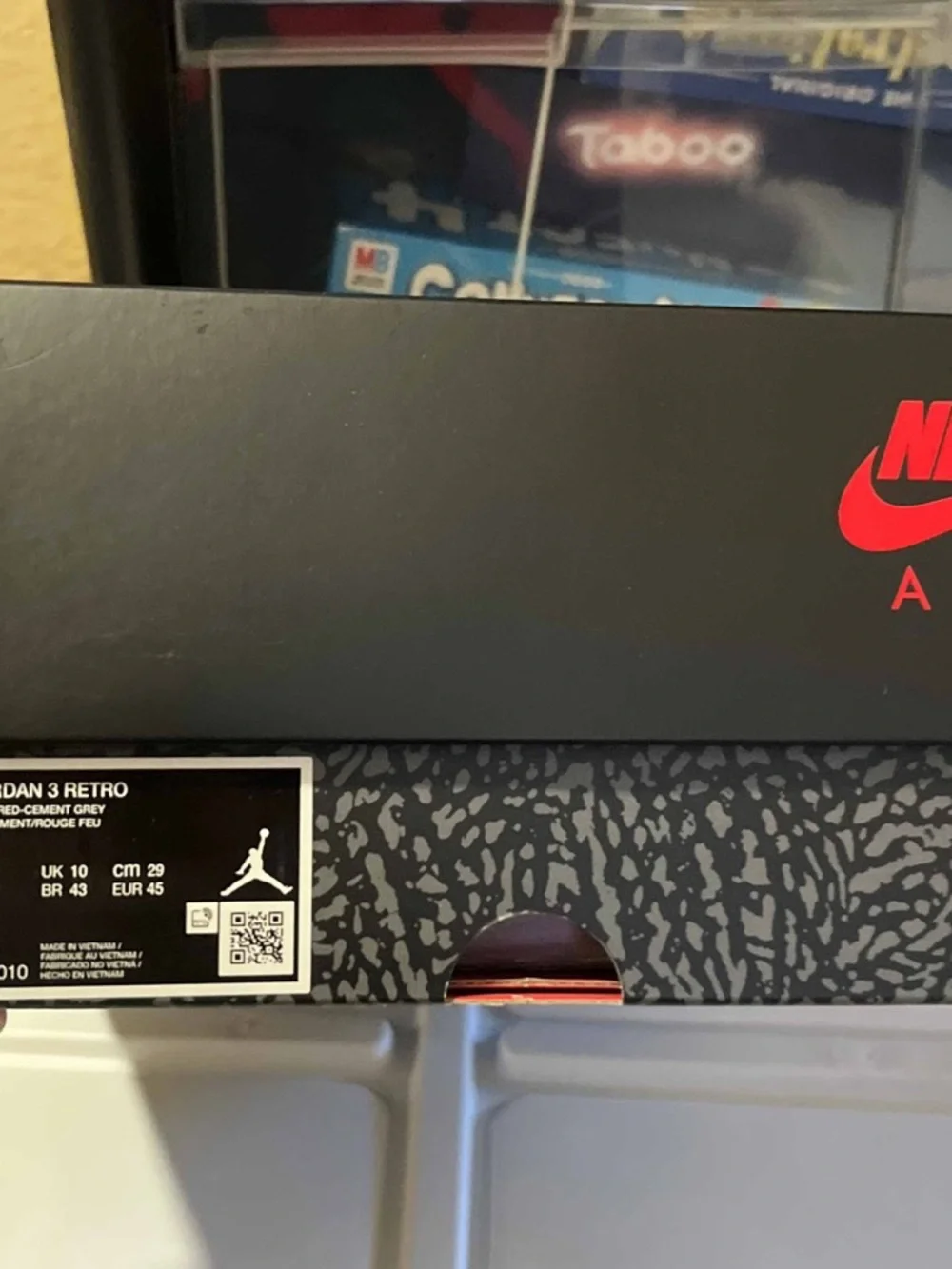 Nike Air Jordan 3 III Og Retro Black Cement Shoes DN3707-010 Men's Size 11 2024
